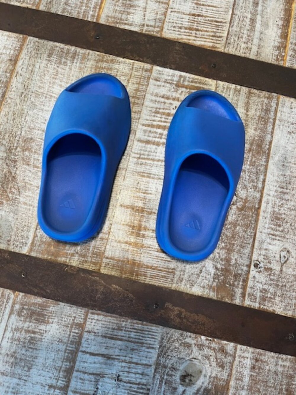 Adidas Original Yeezy Royal Blue Slide Sandals